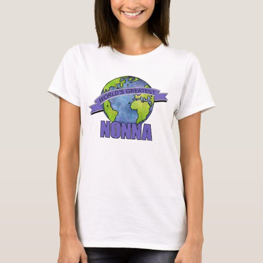 Beste Nonna ter Wereld T-shirt (Voorkant)