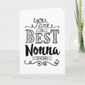 Beste Nonna ter wereld Verjaardag Kaart (Voorkant)