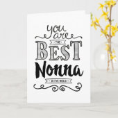 Beste Nonna ter wereld Verjaardag Kaart (Gele Bloem)