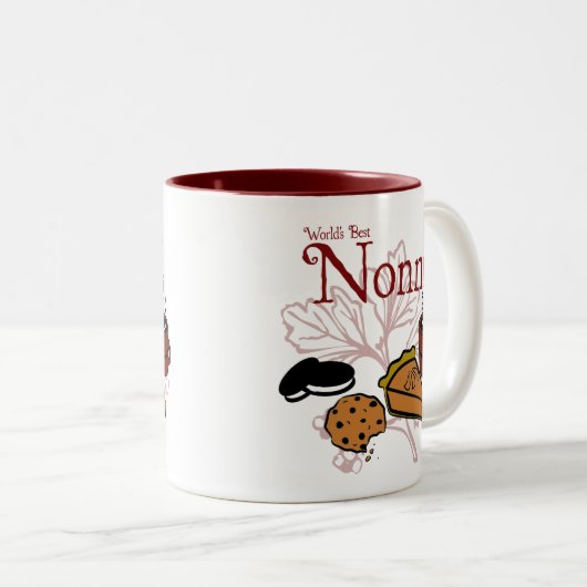 Beste Nonni-Mok ter wereld Tweekleurige Koffiemok (Voorkant rechts)