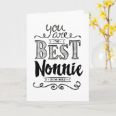 Beste Nonnie in de Verjaardag van de Wereld Kaart (Gele Bloem)