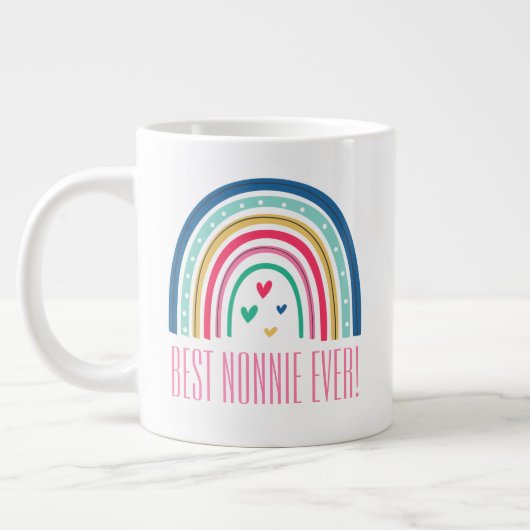 Beste Nonnie Ooit Regenboog Grote Koffiekop (Links)