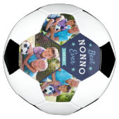 Beste Nonno ooit | Aangepaste foto op opa Voetbal (Gedraaid)