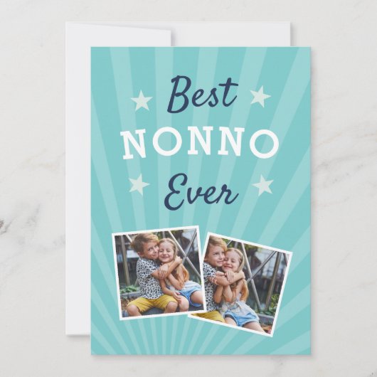 Beste Nonno ooit | Foto Vaderdag Kaart (Voorkant)