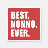 Beste Nonno ooit Italiaanse grootvader feest Servetten (Voorkant)