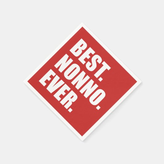 Beste Nonno ooit Italiaanse grootvader feest Servetten (Hoek)