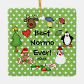 Beste Nonno Ooit Kerst Ornament (Voorkant)