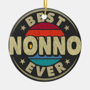 Beste Nonno ooit Retro Opa Vaderdag Keramisch Ornament