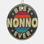 Beste Nonno ooit Retro Opa Vaderdag Keramisch Ornament (Links)