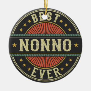 Beste Nonno ooit Retro Opa Vaderdag Keramisch Ornament