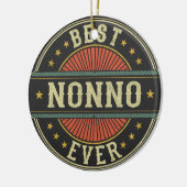 Beste Nonno ooit Retro Opa Vaderdag Keramisch Ornament (Links)