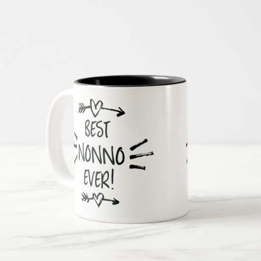 Beste Nonno ooit Tweekleurige Koffiemok (Voorkant links)