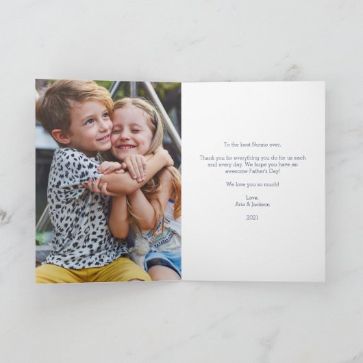 Beste Nonno Ooit | Vaderdag Foto Kaart (Binnen)