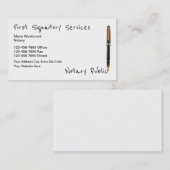 Beste notarisoverheidsdiensten visitekaartje (Voorkant / Achterkant)