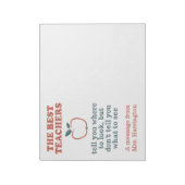 BESTE notitieblokken VOOR TEACHERS, aangepaste naa (Linkerzijde)