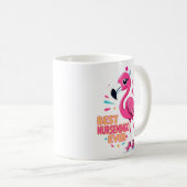 Beste Nursemingo Ooit Verpleegster Flamingo Liefhe Koffiemok (Voorkant rechts)