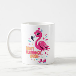 Beste Nursemingo Ooit Verpleegster Flamingo Liefhe Koffiemok