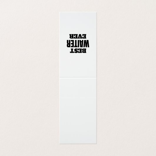 beste ober ooit visitekaartje (Buitenkant ongevouwen)