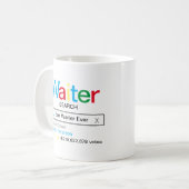 Beste Ober ooit Zoekmachine Resultaat Met naam Koffiemok (Voorkant links)