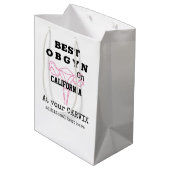 Beste OBGYN op stad of stad gynaecoloog Medium Cadeauzakje (Achterkant Gekanteld)