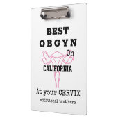 Beste OBGYN op stad / stad gynaecoloog verloskundi Klembord (Links)