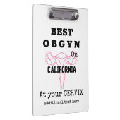 Beste OBGYN op stad / stad gynaecoloog verloskundi Klembord (Rechts)
