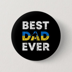 Beste Oekraïense papa ooit Oekraïne pappa Vaderdag Ronde Button 5,7 Cm