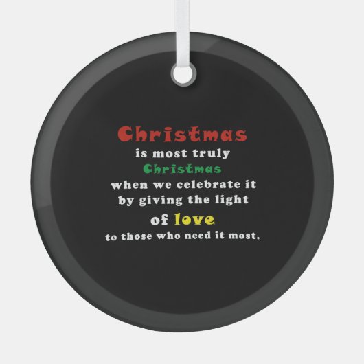 Beste offerte Kerstmis Glas Ornament (Voorkant)