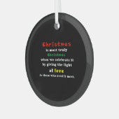 Beste offerte Kerstmis Glas Ornament (Voorkant links)