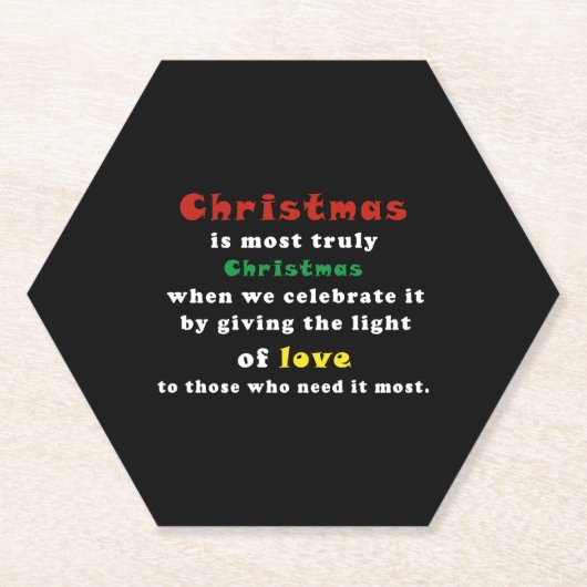 Beste offerte Kerstmis Kartonnen Onderzetters (Voorkant)