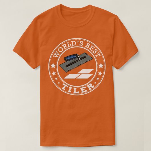 Beste offertes van de Wereld van de Tiler T-shirt (Design voorkant)