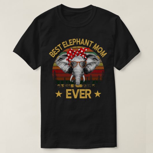 Beste olifant mam ooit t-shirt (Design voorkant)