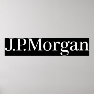 BESTE OM TE KOPEN - JP Morgan Logo Poster
