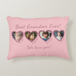 Beste Oma Aangepaste Vier Foto Sjabloon Accent Kussen