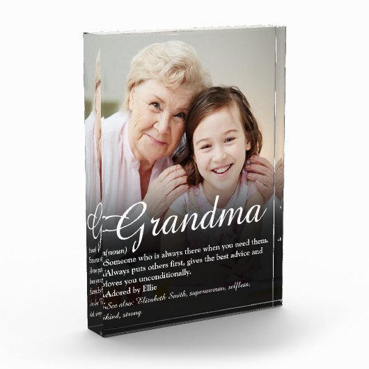 Beste Oma Aller Tijden Oma Definitie Fotoblokken (Links)