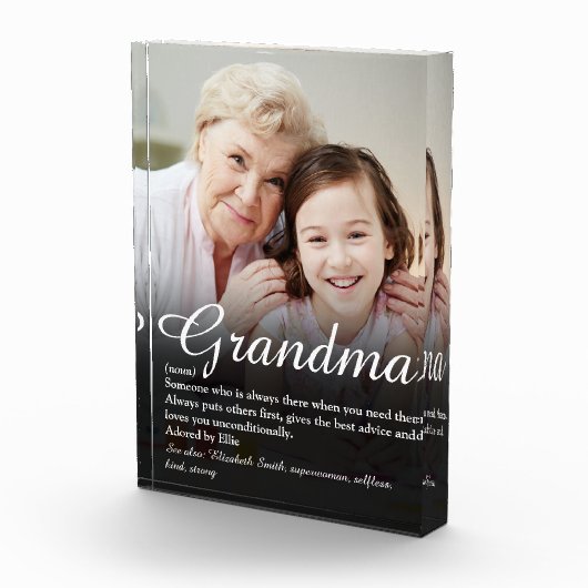 Beste Oma Aller Tijden Oma Definitie Fotoblokken (Rechts)