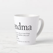 Beste Oma Aller Tijden, Oma Definitie Latte Mok (Rechterhoek)