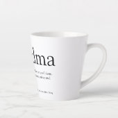 Beste Oma Aller Tijden, Oma Definitie Latte Mok (Rechts)