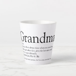 Beste Oma Aller Tijden, Oma Definitie Latte Mok