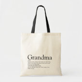 Beste Oma Aller Tijden, Oma Definitie Tote Bag (Voorkant)