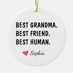 Beste oma beste vriendin beste mens keramisch ornament