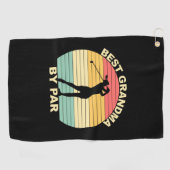 Beste oma bij Par - Golfen Golfhanddoek (Horizontaal)