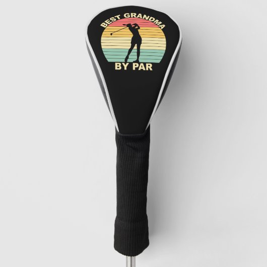 Beste oma bij Par - Golfen Golfheadcover (Voorkant)