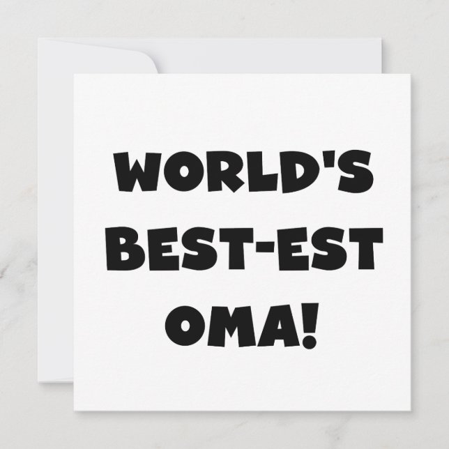 Beste Oma Black- of White-cadeautjes ter wereld (Voorkant)
