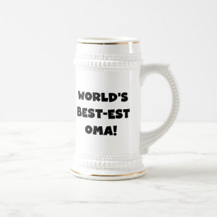 Beste Oma Black- of White-cadeautjes ter wereld Bierpul