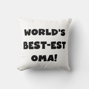 Beste Oma Black- of White-cadeautjes ter wereld Kussen