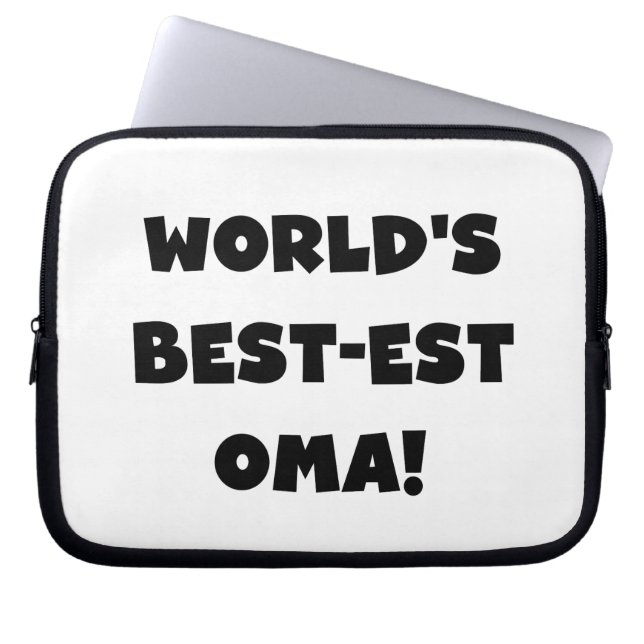 Beste Oma Black- of White-cadeautjes ter wereld Laptop Sleeve (Voorkant)