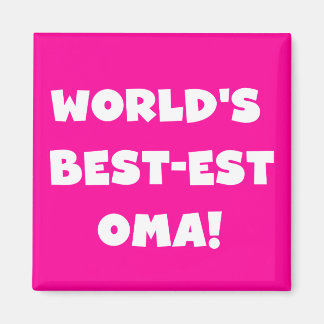 Beste Oma Black- of White-cadeautjes ter wereld Magneet