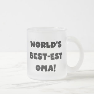 Beste Oma Black- of White-cadeautjes ter wereld Matglas Koffiemok