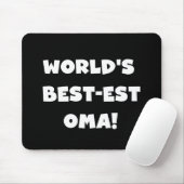 Beste Oma Black- of White-cadeautjes ter wereld Muismat (Met muis)